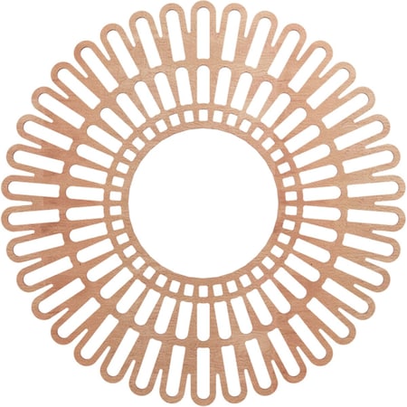 Ekena Millwork Cornelius Wood Fretwork Pierced Ceiling Medallion, Cherry, 28"OD x 10 3/8"ID x 3/8"T CMWP28X0375CRCH